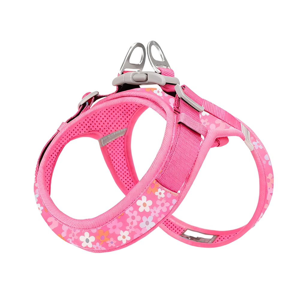 OEM Custom Eco-friendly Fabric Small Adjustable Pet Cat Harness Reflective Harness Adjustable Soft Padded Pet Vest