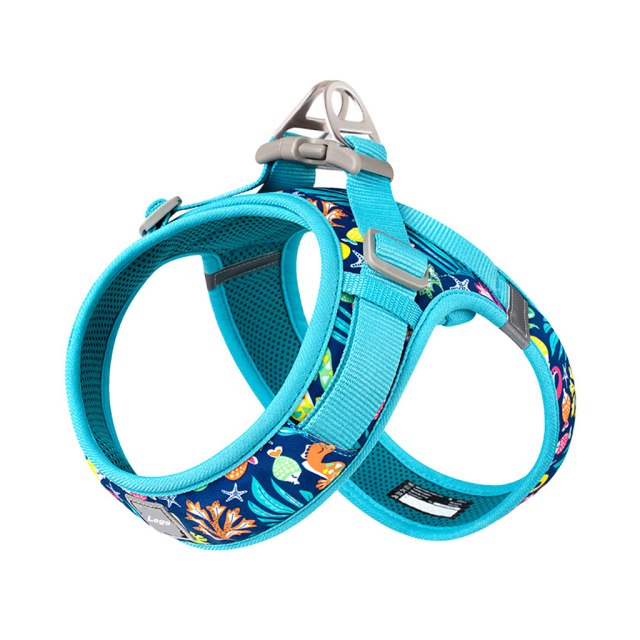 OEM Custom Eco-friendly Fabric Small Adjustable Pet Cat Harness Reflective Harness Adjustable Soft Padded Pet Vest
