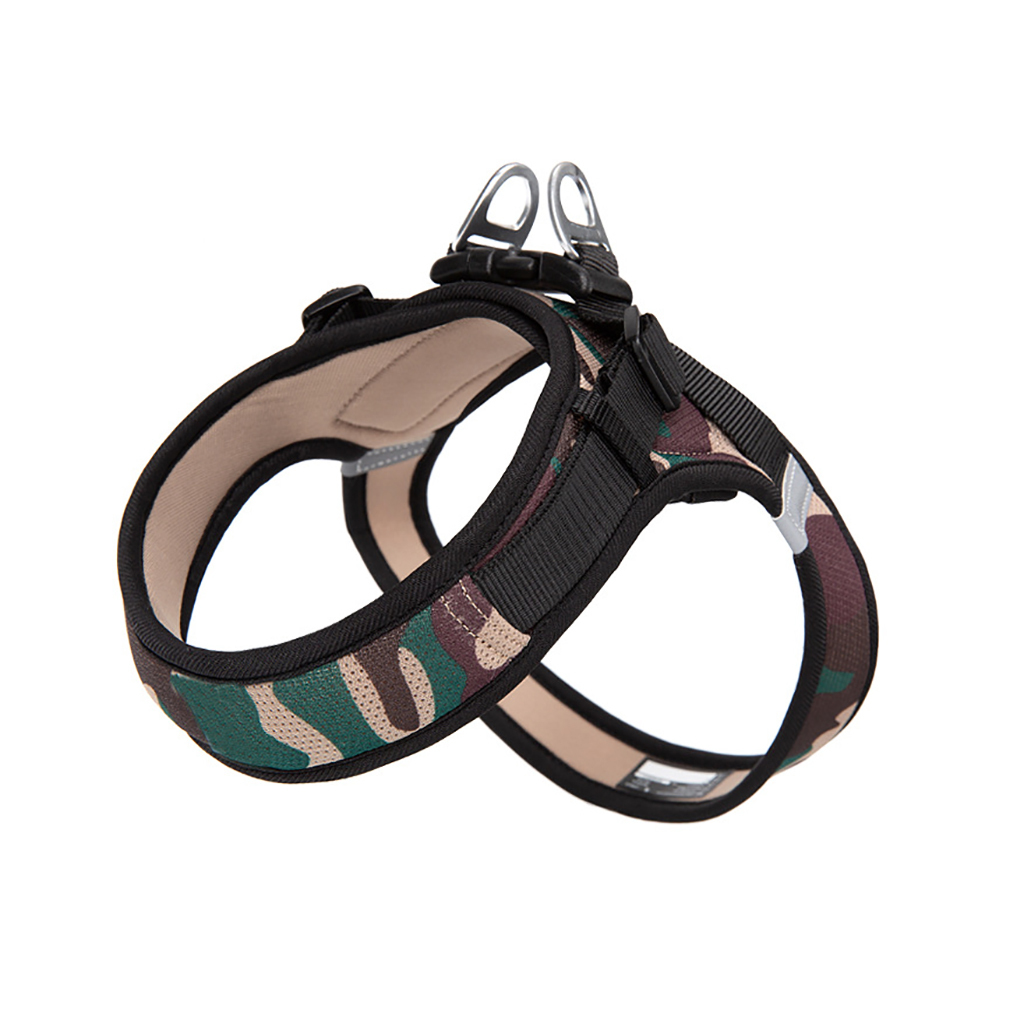 OEM Custom Eco-friendly Fabric Small Adjustable Pet Cat Harness Reflective Harness Adjustable Soft Padded Pet Vest