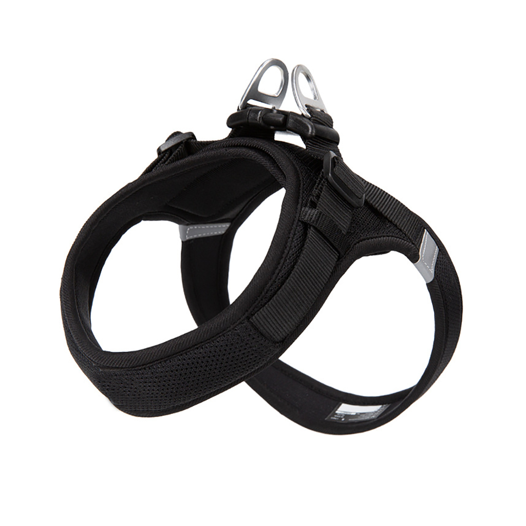 OEM Custom Eco-friendly Fabric Small Adjustable Pet Cat Harness Reflective Harness Adjustable Soft Padded Pet Vest