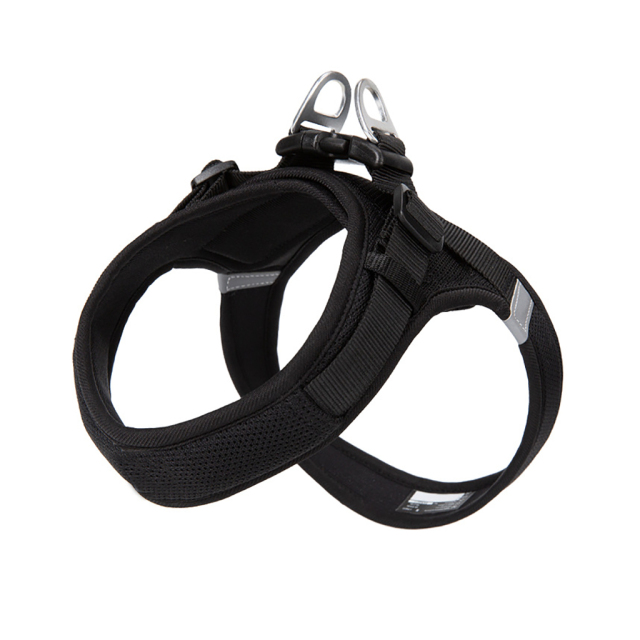 OEM Custom Eco-friendly Fabric Small Adjustable Pet Cat Harness Reflective Harness Adjustable Soft Padded Pet Vest