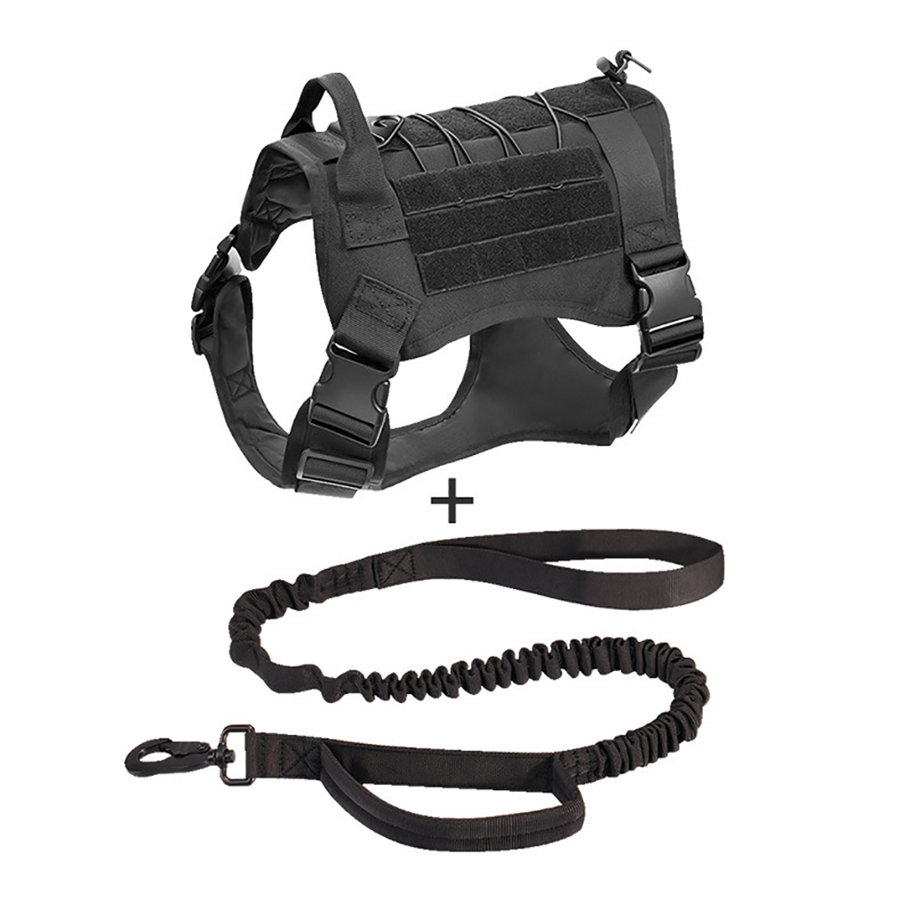 Tactical Outdoor Dog Training Strap Durable Chest Back for Medium and Large Dogs Adjustable Anti-Break Pets' Backpack
