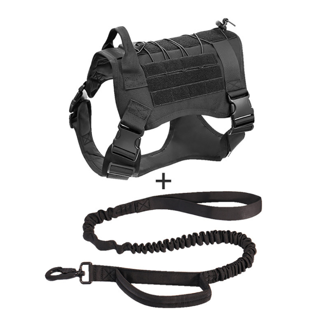 Tactical Outdoor Dog Training Strap Durable Chest Back for Medium and Large Dogs Adjustable Anti-Break Pets' Backpack