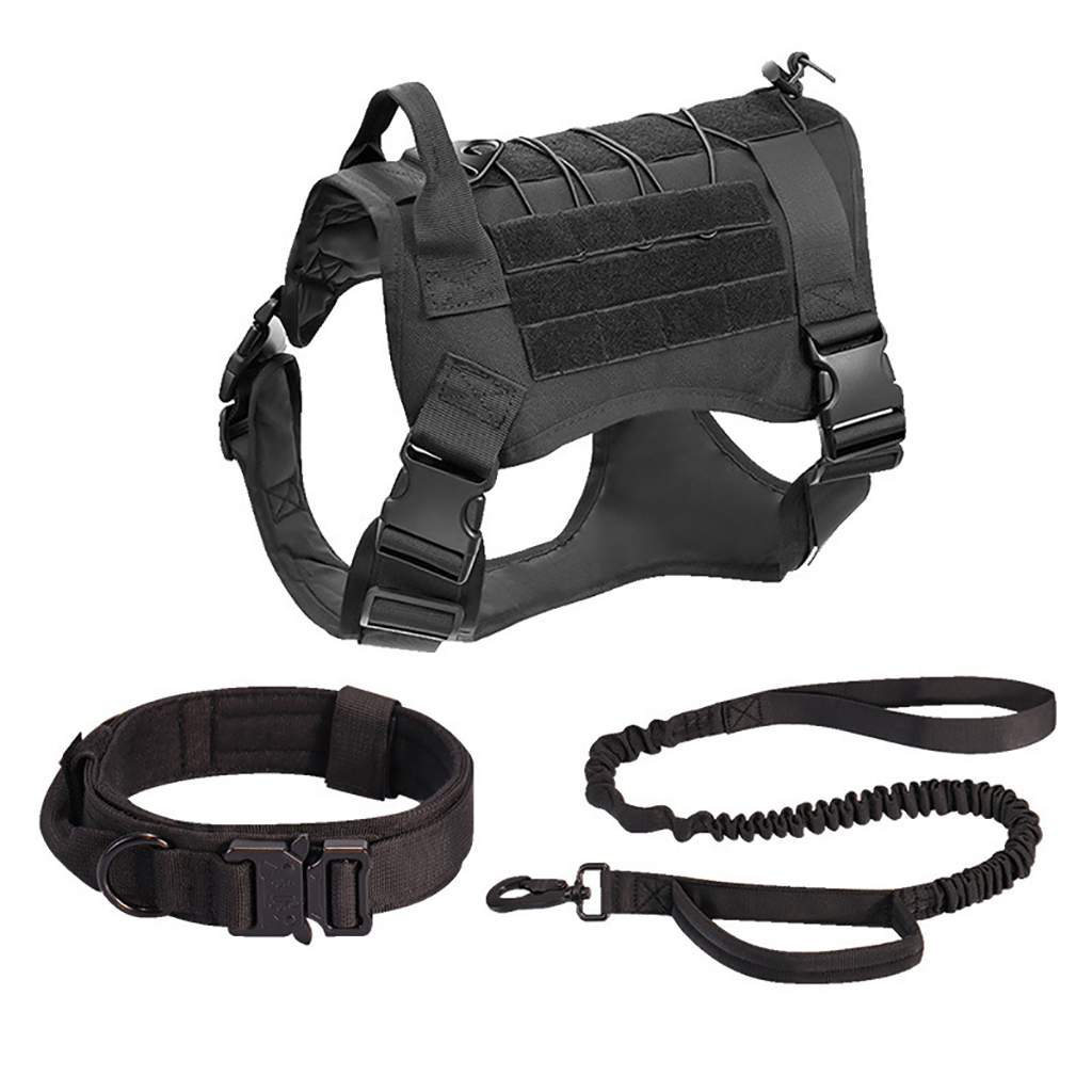 Tactical Outdoor Dog Training Strap Durable Chest Back for Medium and Large Dogs Adjustable Anti-Break Pets' Backpack
