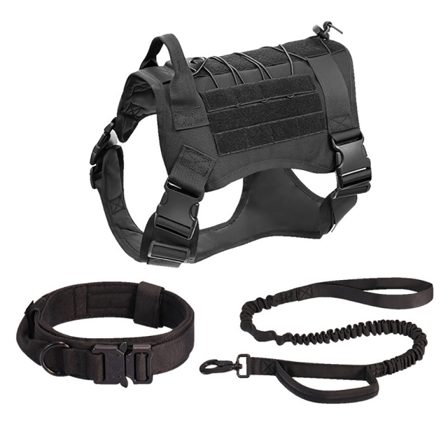 Tactical Outdoor Dog Training Strap Durable Chest Back for Medium and Large Dogs Adjustable Anti-Break Pets' Backpack