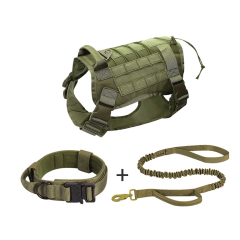 Tactical Outdoor Dog Training Strap Durable Chest Back for Medium and Large Dogs Adjustable Anti-Break Pets' Backpack