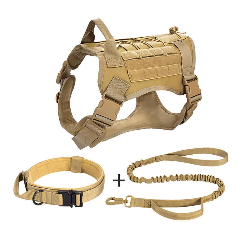 Tactical Outdoor Dog Training Strap Durable Chest Back for Medium and Large Dogs Adjustable Anti-Break Pets' Backpack