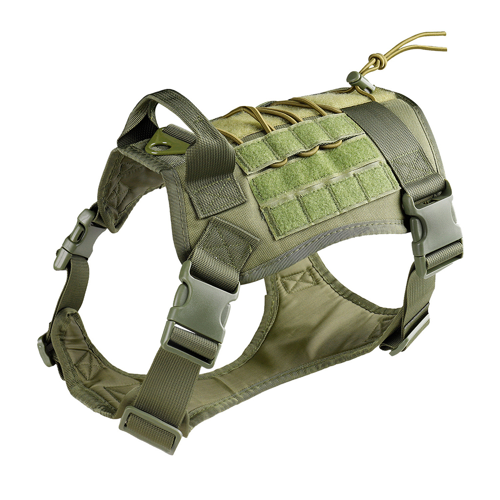 Tactical Outdoor Dog Training Strap Durable Chest Back for Medium and Large Dogs Adjustable Anti-Break Pets' Backpack