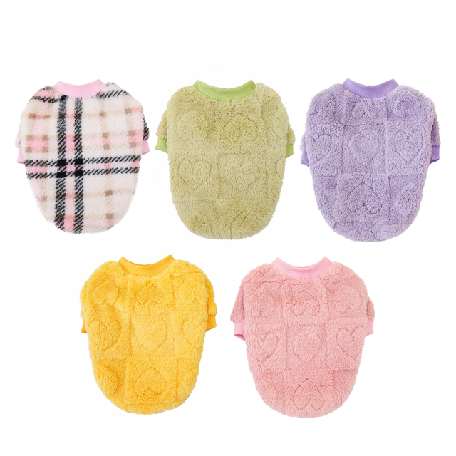 Dog Clothes Winter Pet Costume Plush Coat for Small and Medium Dogs and Cats Warm Outfits Pet Apparel Winter Fleece Dog Clothes