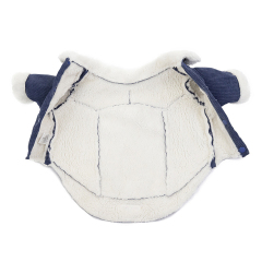 Hot Selling Pet Clothes Factory OEM Corduroy Coat Jacket Warm Dog Clothes Neck Traction Design Dog Coat for Pet