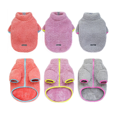 Fleece Dog Hoodie Winter Pet Coat Jacket Soft Warm Ropa Perro French Bulldog Dogs Cats Pets Clothing With Zipper design