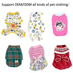 Hot Selling Pet Clothes Factory OEM Corduroy Coat Jacket Warm Dog Clothes Neck Traction Design Dog Coat for Pet