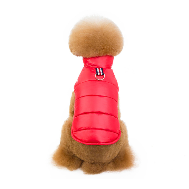 Extra Warm Eco-Friendly Cat Dog Winter Outdoor Jacket New Design Fashion Classic Low Price Shining Polyester Solid Pet Clothes