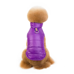 Extra Warm Eco-Friendly Cat Dog Winter Outdoor Jacket New Design Fashion Classic Low Price Shining Polyester Solid Pet Clothes