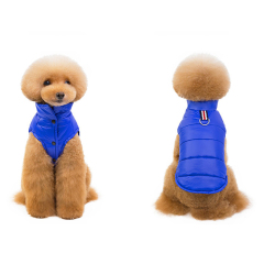 Extra Warm Eco-Friendly Cat Dog Winter Outdoor Jacket New Design Fashion Classic Low Price Shining Polyester Solid Pet Clothes
