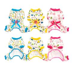 Pure Cotton Four-Legged Dog Clothes Cute Print Pattern Comfortable Belly Care for Winter and Spring Seasons Anti Hair Pet Wear