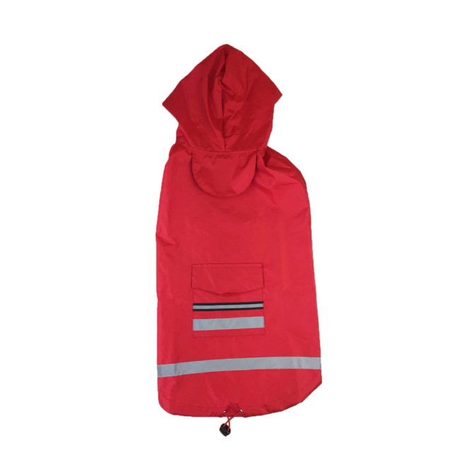 New Reflective Casual Dogs Eco-Friendly Raincoat Tummy Cape Solid Pattern Simple Style Pet Raincoat for Small Large Dog Waterproof
