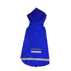 New Reflective Casual Dogs Eco-Friendly Raincoat Tummy Cape Solid Pattern Simple Style Pet Raincoat for Small Large Dog Waterproof