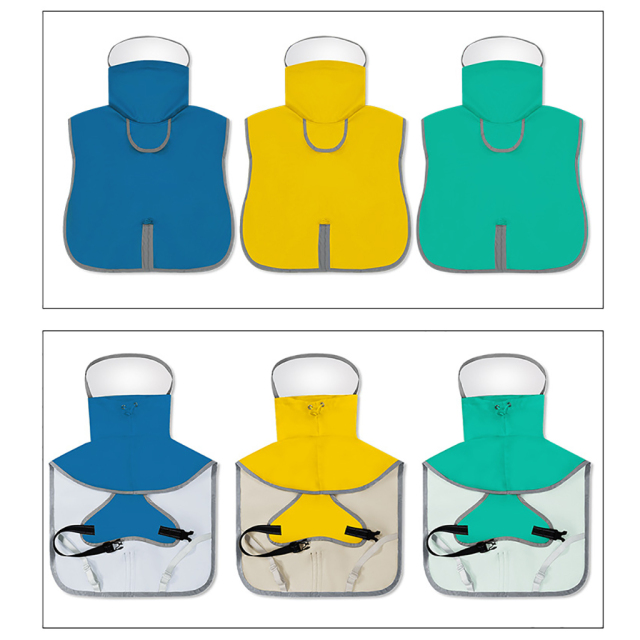 New Reflective Casual Dogs Eco-Friendly Raincoat Tummy Cape Solid Pattern Simple Style Pet Raincoat for Small Large Dog Waterproof