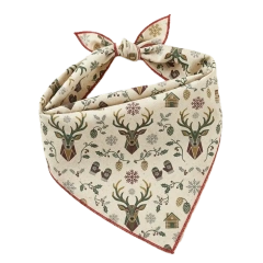 Wholesale premium Christmas reindeer pet bandana for dogs