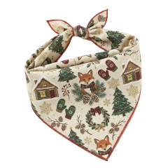 Wholesale premium Christmas reindeer pet bandana for dogs