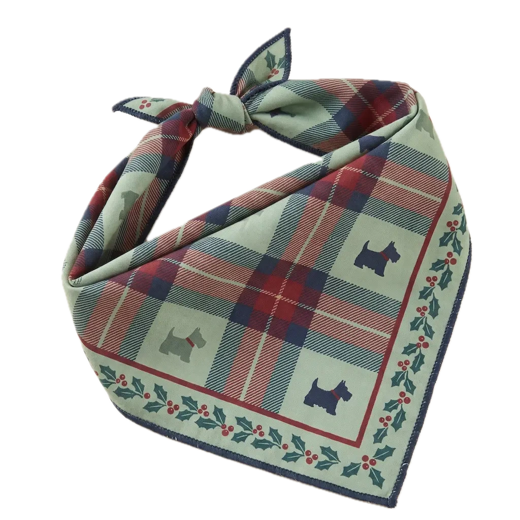 Wholesale premium Christmas reindeer pet bandana for dogs