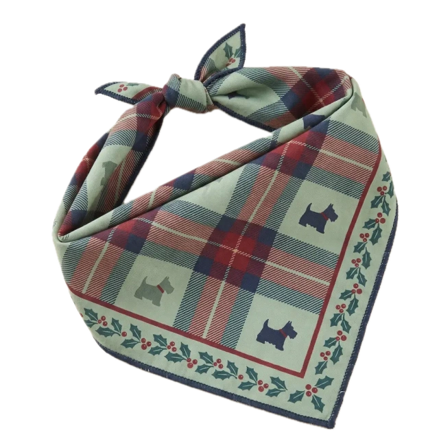 Wholesale premium Christmas reindeer pet bandana for dogs