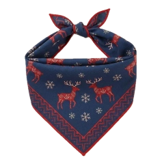 Custom winter dog bandana wholesale, premium Christmas pet scarf manufacturer