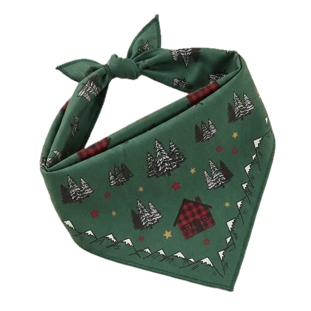 Custom winter dog bandana wholesale, premium Christmas pet scarf manufacturer