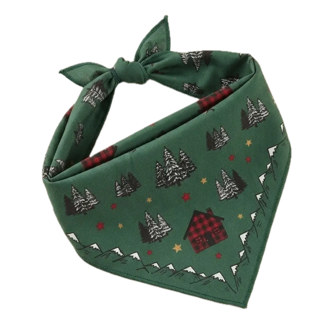 Custom winter dog bandana wholesale, premium Christmas pet scarf manufacturer