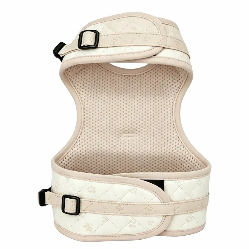 Hot Selling Quilted Printed Dog Vest Harness, Soft Padded Adjustable Walking Chest Strap Leash Set for Small Dogs and Cats