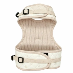 Hot Selling Quilted Printed Dog Vest Harness, Soft Padded Adjustable Walking Chest Strap Leash Set for Small Dogs and Cats