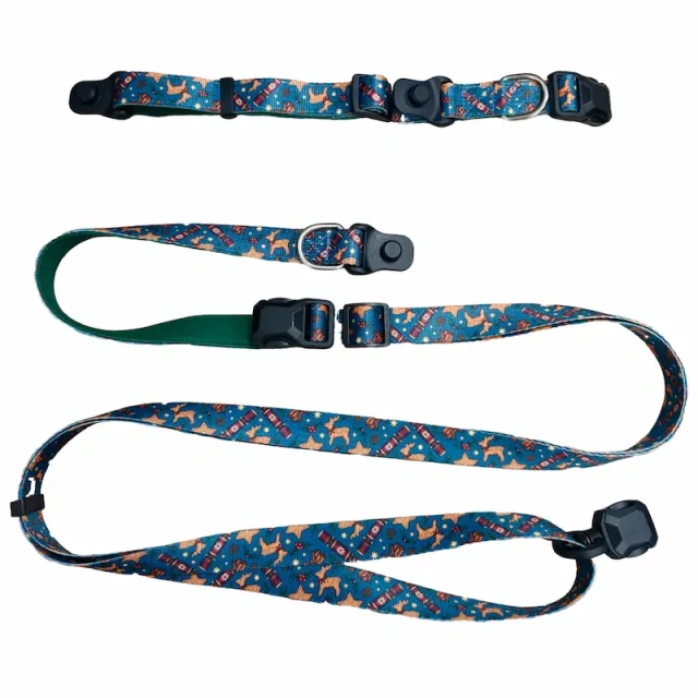 Hot Selling Christmas Pattern Magnetic Pet Harness Set, Easy Wear Magnetic Buckle Puppy Walking Vest Harness Kit for Pets