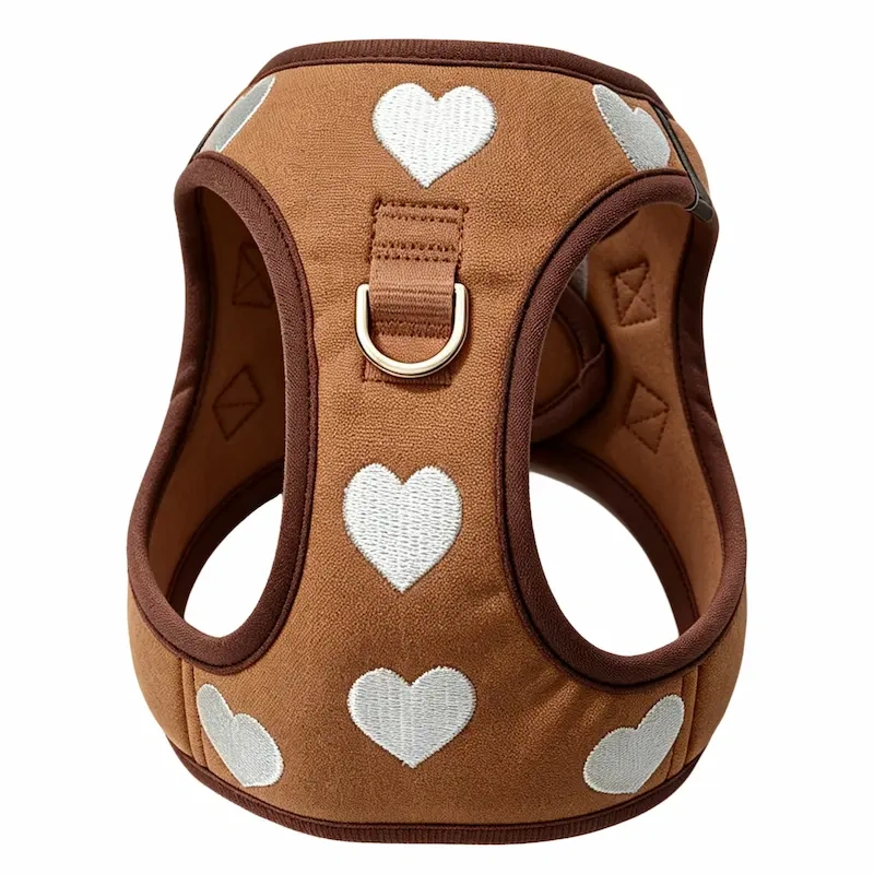 Customizable No-Pull Dog Harness Set, Soft Padded Adjustable Vest with D-Ring and Quick-Release Buckle, OEM/ODM Pet Walking Gear for Small Dogs