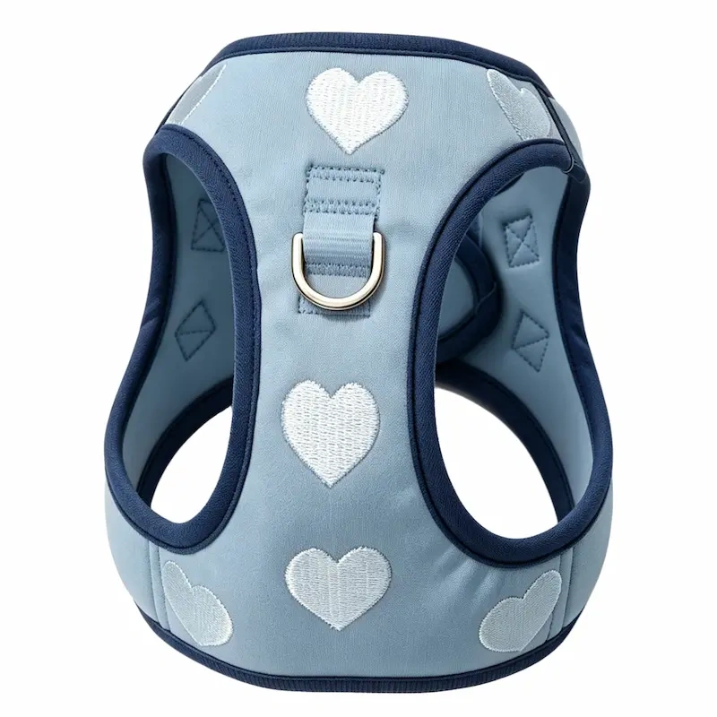 Customizable No-Pull Dog Harness Set, Soft Padded Adjustable Vest with D-Ring and Quick-Release Buckle, OEM/ODM Pet Walking Gear for Small Dogs
