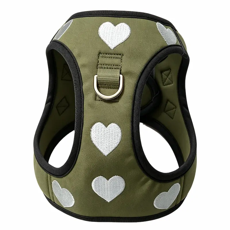 Customizable No-Pull Dog Harness Set, Soft Padded Adjustable Vest with D-Ring and Quick-Release Buckle, OEM/ODM Pet Walking Gear for Small Dogs