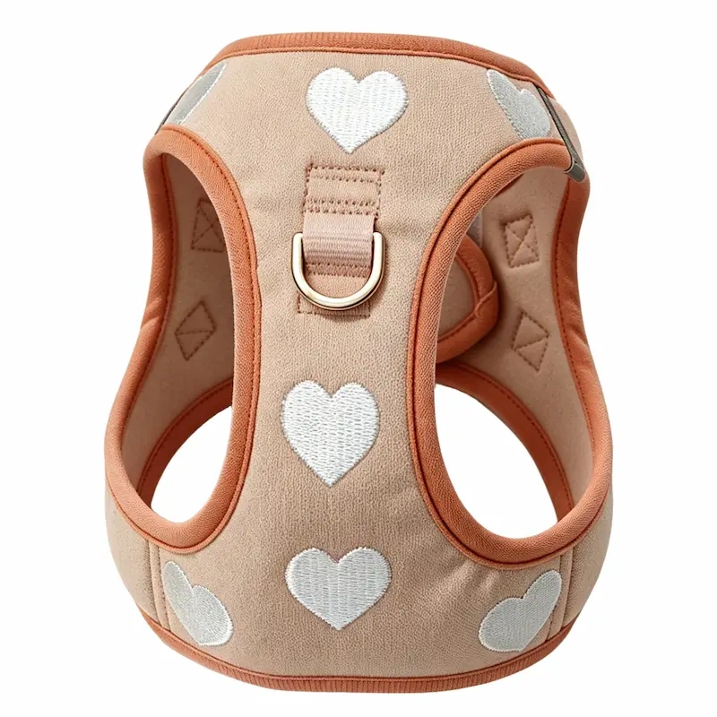 Customizable No-Pull Dog Harness Set, Soft Padded Adjustable Vest with D-Ring and Quick-Release Buckle, OEM/ODM Pet Walking Gear for Small Dogs