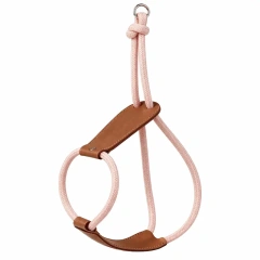 Minimalist Leather Dog Harness, Adjustable Simple Stylish Pet Vest for Small Medium Dogs, Customizable Pet Walking Harness
