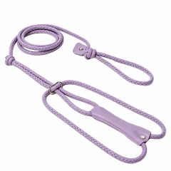 Custom PU Leather & Nylon Rope Dog Harness Leash Collar Set | OEM ODM Personalized Pet Vest Harness
