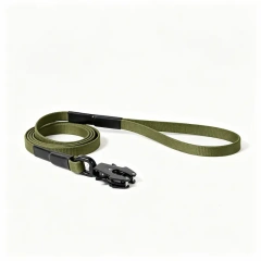 Wholesale Terracotta Dog Leash Featuring Unique Frog‑Style Quick Release Buckle, Durable Nylon Pet Walking Lead, OEM & ODM Customizable for Pet Retailer