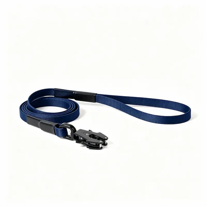 Wholesale Terracotta Dog Leash Featuring Unique Frog‑Style Quick Release Buckle, Durable Nylon Pet Walking Lead, OEM & ODM Customizable for Pet Retailer