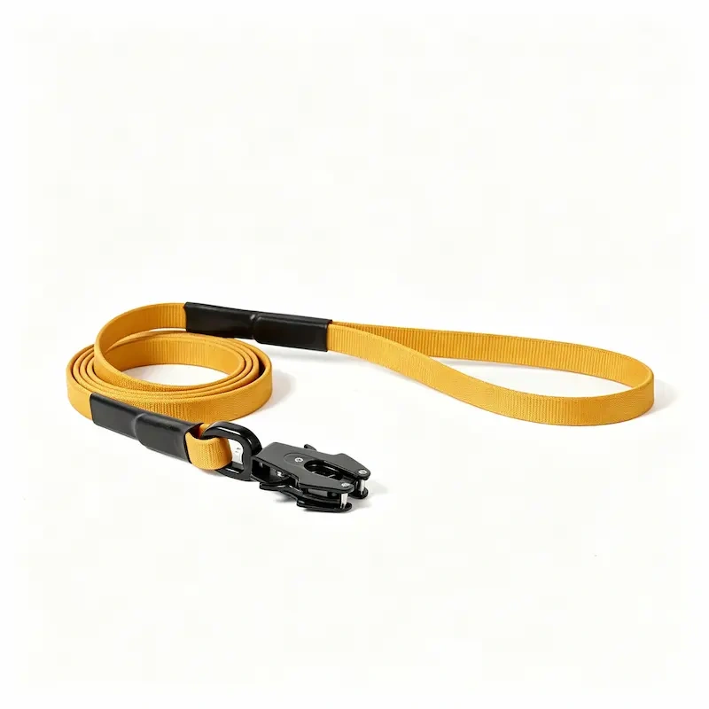 Wholesale Terracotta Dog Leash Featuring Unique Frog‑Style Quick Release Buckle, Durable Nylon Pet Walking Lead, OEM & ODM Customizable for Pet Retailer