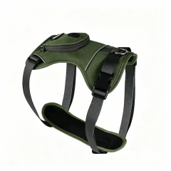 Wholesale Dog Harness with Built-in Zipper Storage Pocket, Reflective No-Pull Polyester Pet Vest Harness, OEM & ODM Customizable for Pet Retailers