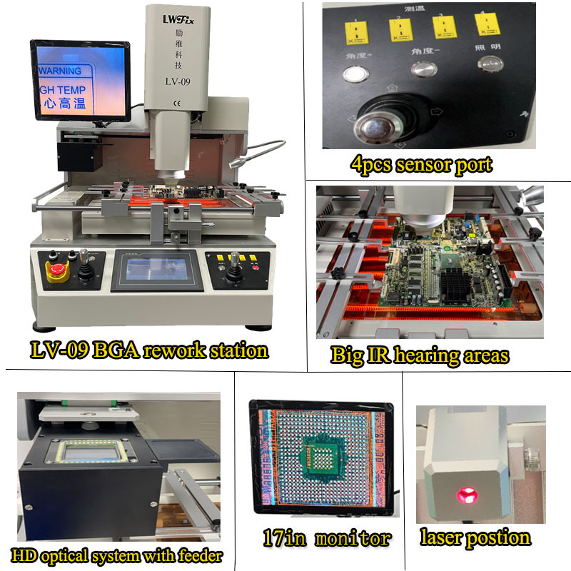 BGA rework station,We are manufacturer of BGA repair stations,Newest 2025 Automatic and High Precision Infrared Optical BGA Rework Station for BGA QFP VGA Repair
