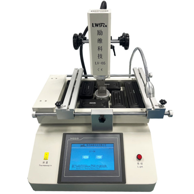 BGA rework station,We are manufacturer of BGA repair stations,LV-05 3 Zones Hot Air Touch Screen Solder Machine 4500W Soldering Tools Infrared BGA Rework Station