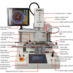 BGA rework station,We are manufacturer of BGA repair stations,seamark shuttle star bga rework station for ecu emmc vga bga ic replacement