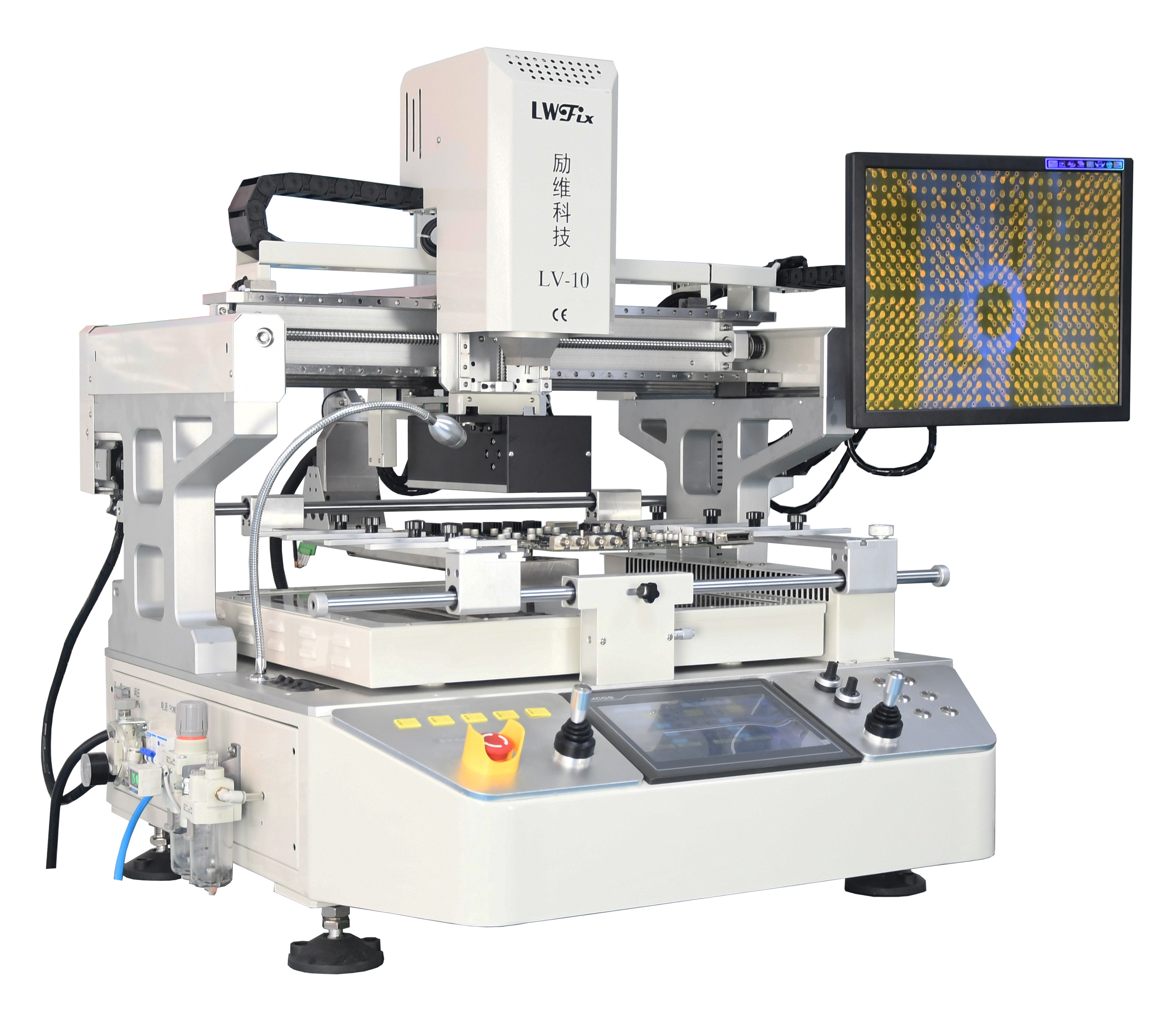 BGA rework station,We are manufacturer of BGA repair stations,Factory Promotion Auto TRUCK Repair ECU EMMC Chip Machine LV-09 PK ACHI HR560 Hot Air BGA Reballing Station