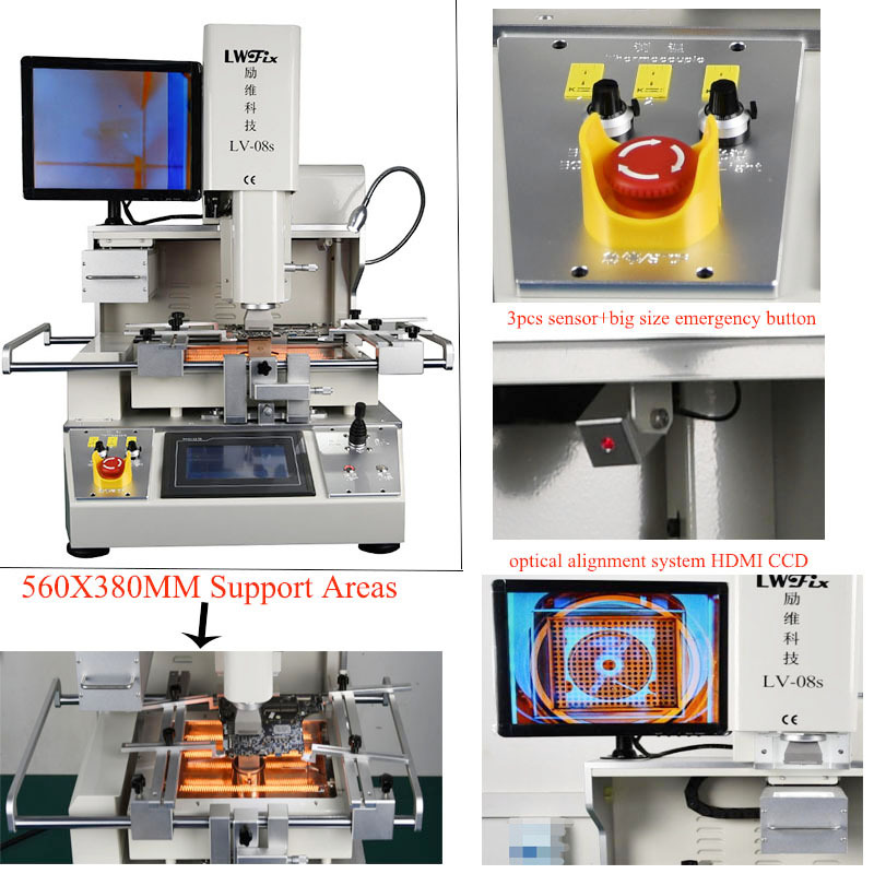 BGA rework station,We are manufacturer of BGA repair stations,made in china bga rework station manufacturer ic chip phone removal machine tools