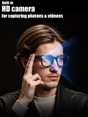 GLS100 smart glasses accessories package contents