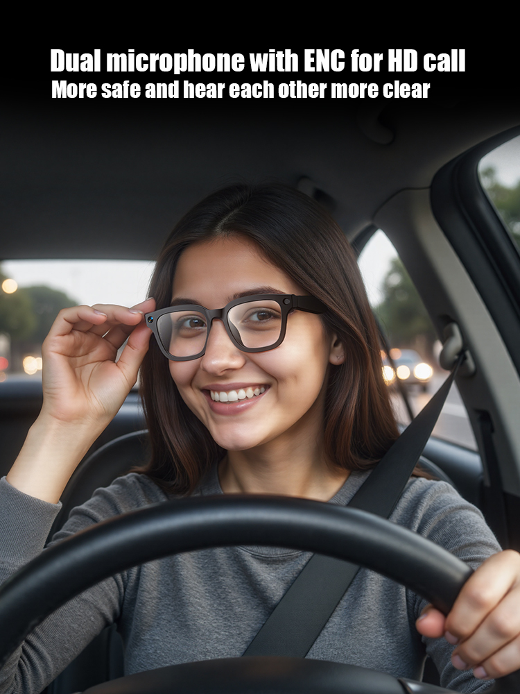 GLS100 magnetic fast charging smart glasses